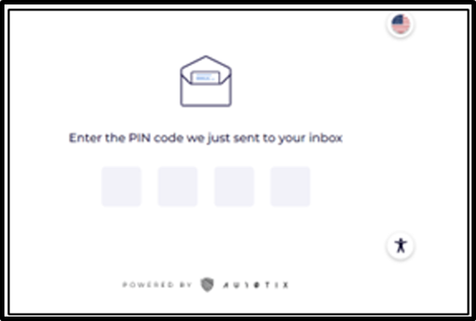 Click here to Check your email for the verification mail and enter the PIN code