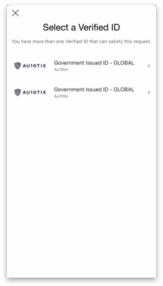 This picture shows your AU10TIX Verified ID. Identity Pass reopens automatically