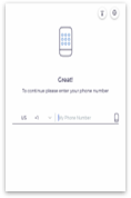 This picture shows enter phonenumber