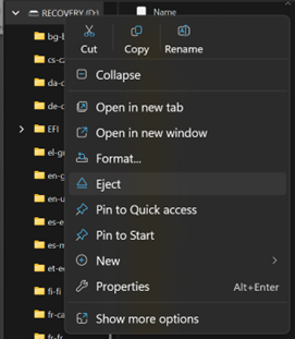 This picture shows how to safely eject a USB