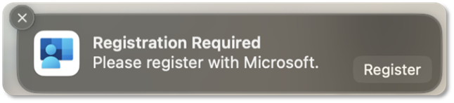 This picture shows Registration Required