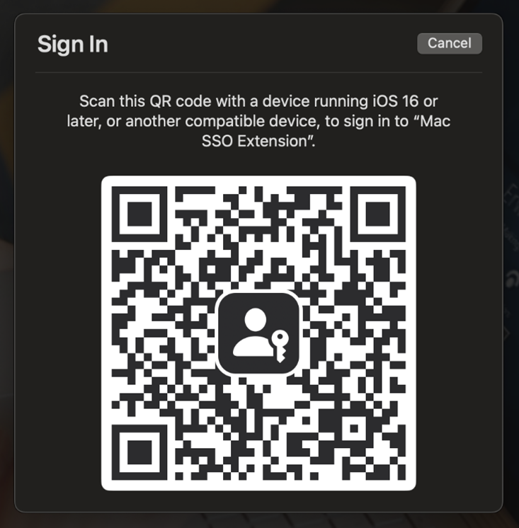 This picture shows Scan the QR code with your iPhone’s camera app