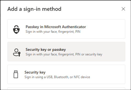 Add a sign-in method Add a sign-in method