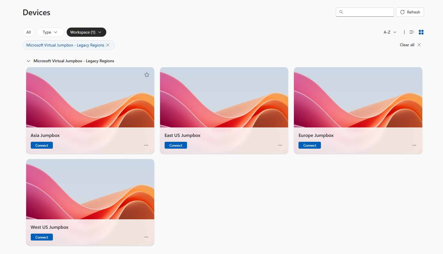 This picture shows to Select the vDesktop icon in the region that's geographically closest to you This picture shows to Select the vDesktop icon in the region that's geographically closest to you